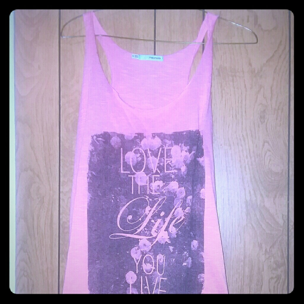 Coral tank top